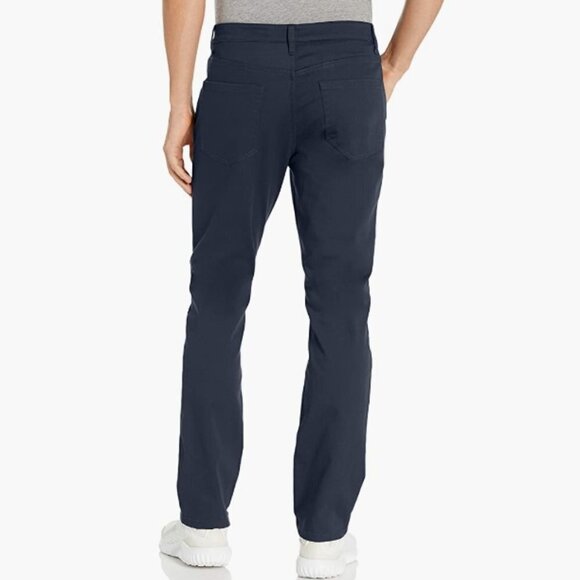 Peak Velocity Men's Cotton Rich Active Chino Pant, Navy 32x30 - Picture 4 of 7